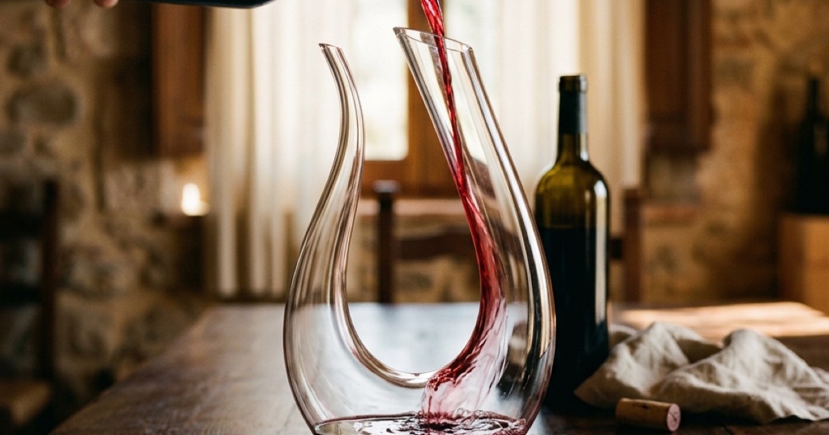 Para qué sirve un decantador de vino